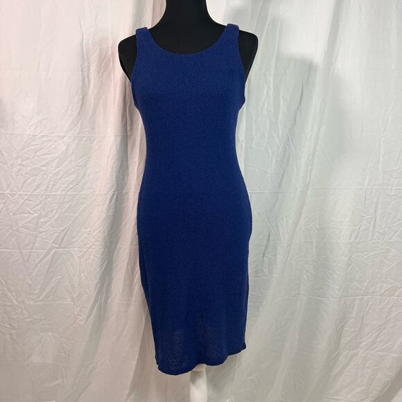Harper Heritage Blue Tank Top Bodycon Dress - Picture 1 of 7